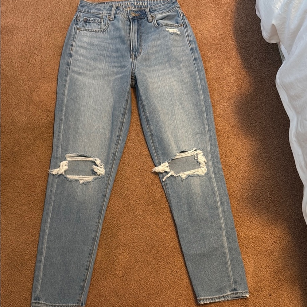 American Eagle Outfitters Ripped Mom Jeans